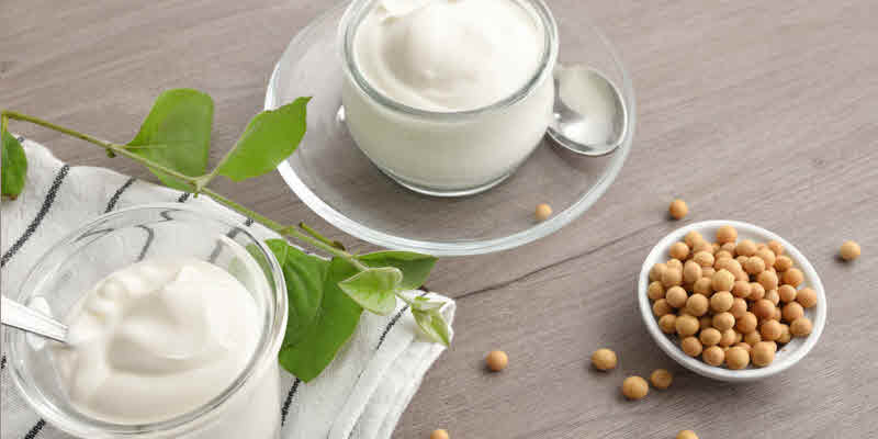 Cualidades mejoradas del Yogur de soja y leche de vaca